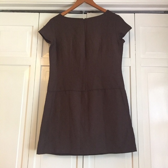 🤎GAP Wrap Dress 53% Linen 47% Rayon Size 6🤎 - Picture 3 of 5